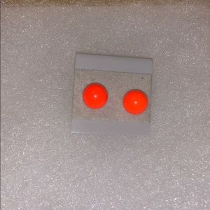 Neons orange earrings 🐠